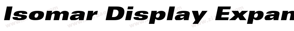 Isomar Display Expanded SSi Expanded Italic字体转换